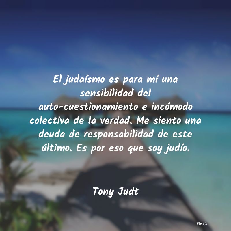 frases de Tony Judt