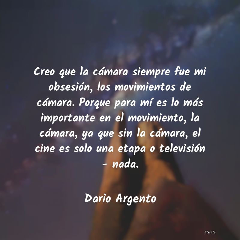 Frases de Dario Argento