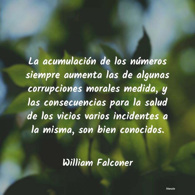 Frases de William Falconer