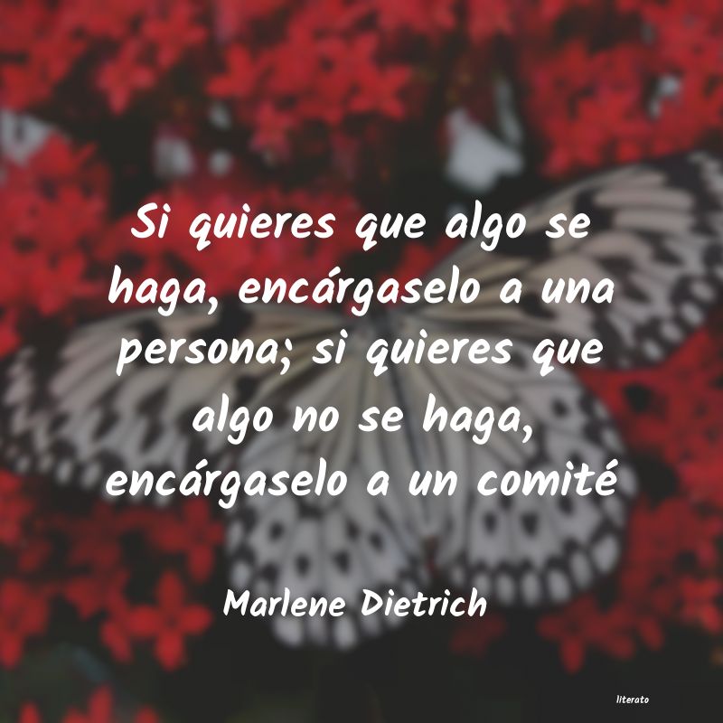 Frases de Marlene Dietrich