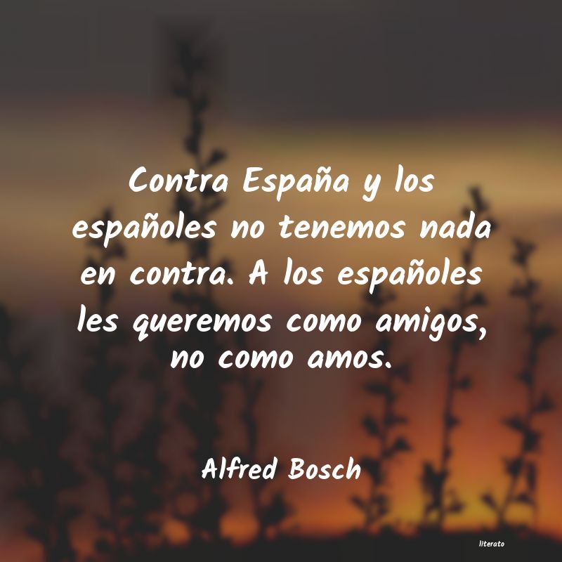 Frases de Alfred Bosch