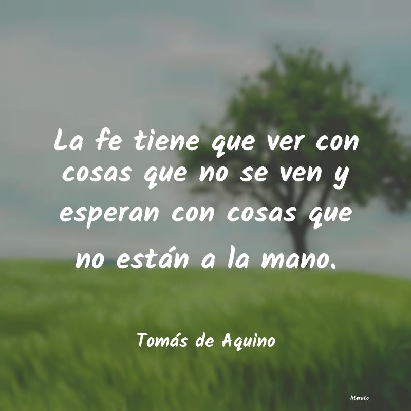 Frases de Tomás de Aquino