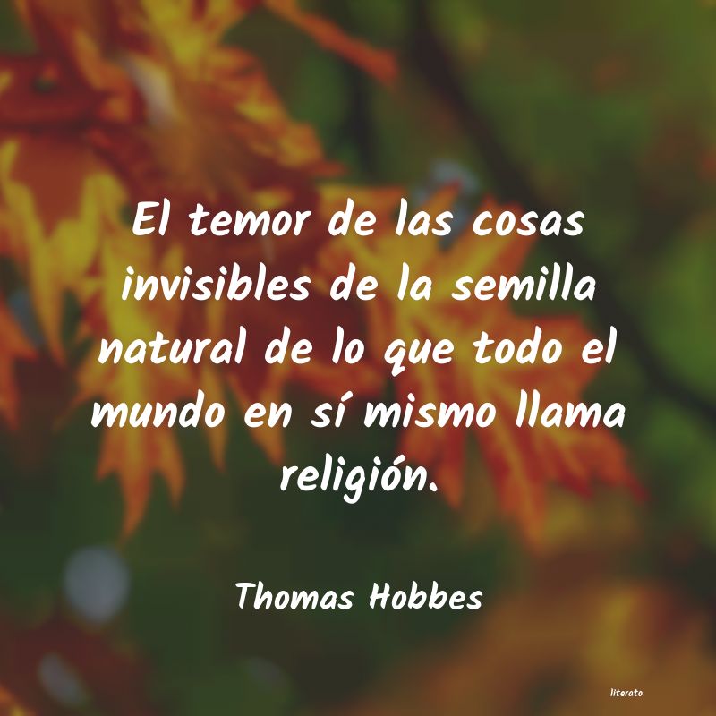 Frases de Thomas Hobbes