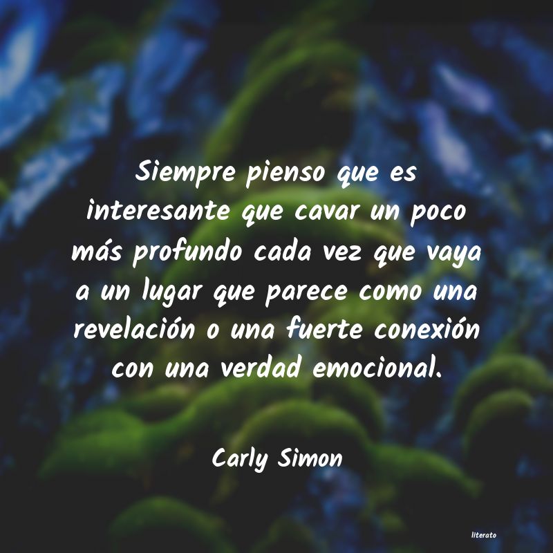 frases de Carly Simon