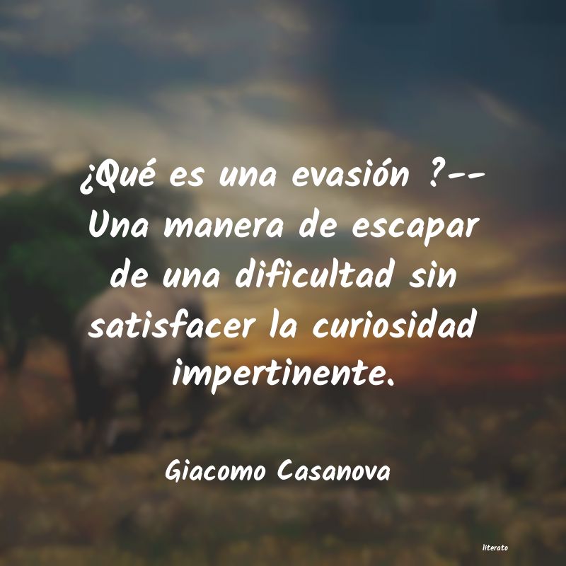 Frases de Giacomo Casanova