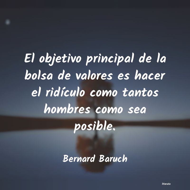 frases de Bernard Baruch