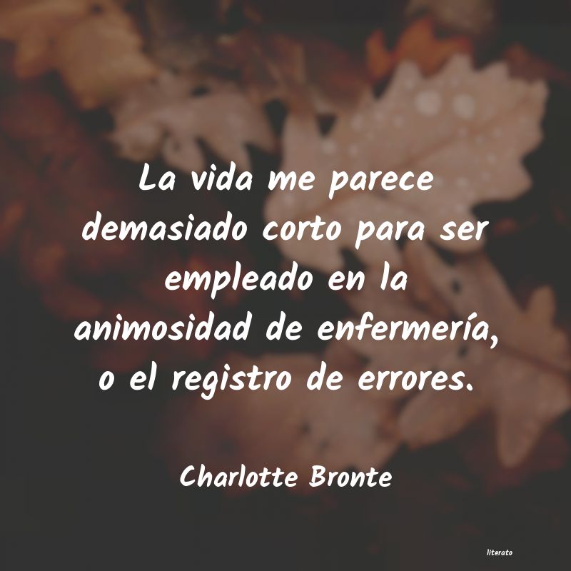 frases de Charlotte Bronte