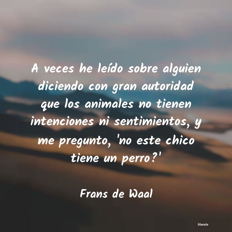 Frases de Frans de Waal