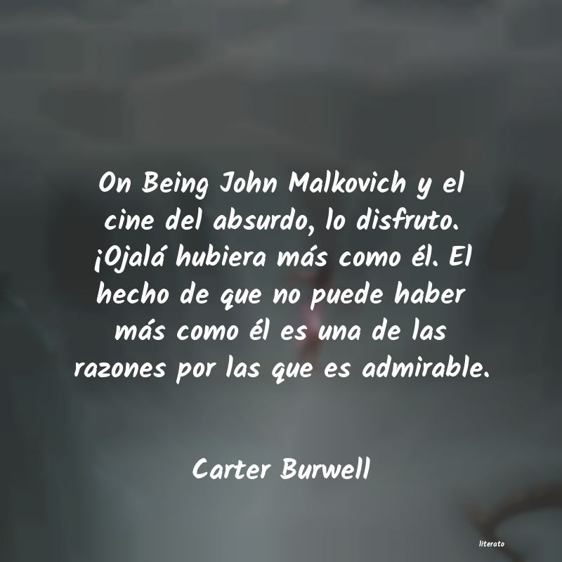 frases de Carter Burwell