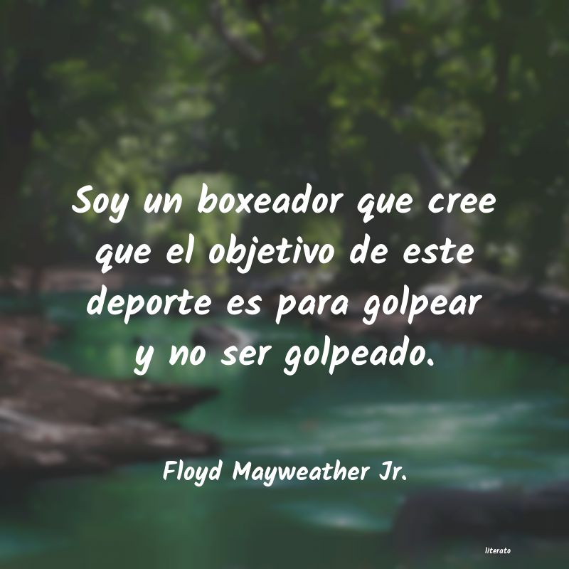 Frases de Floyd Mayweather Jr.