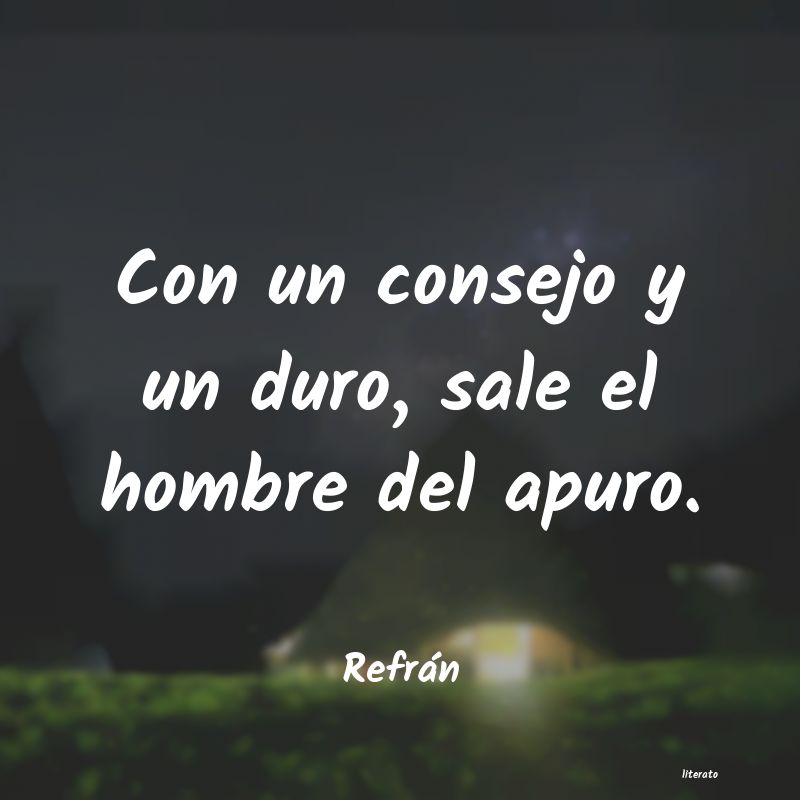 Frases de Refrán