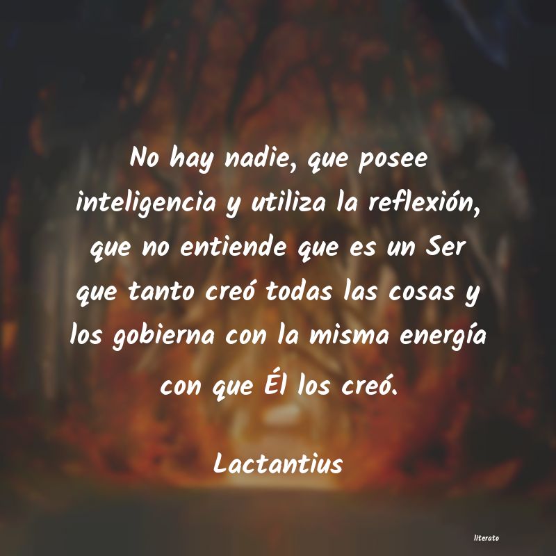 Frases de Lactantius