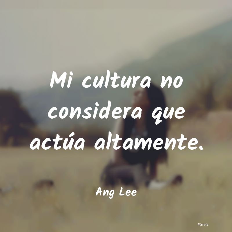 frases de Ang Lee