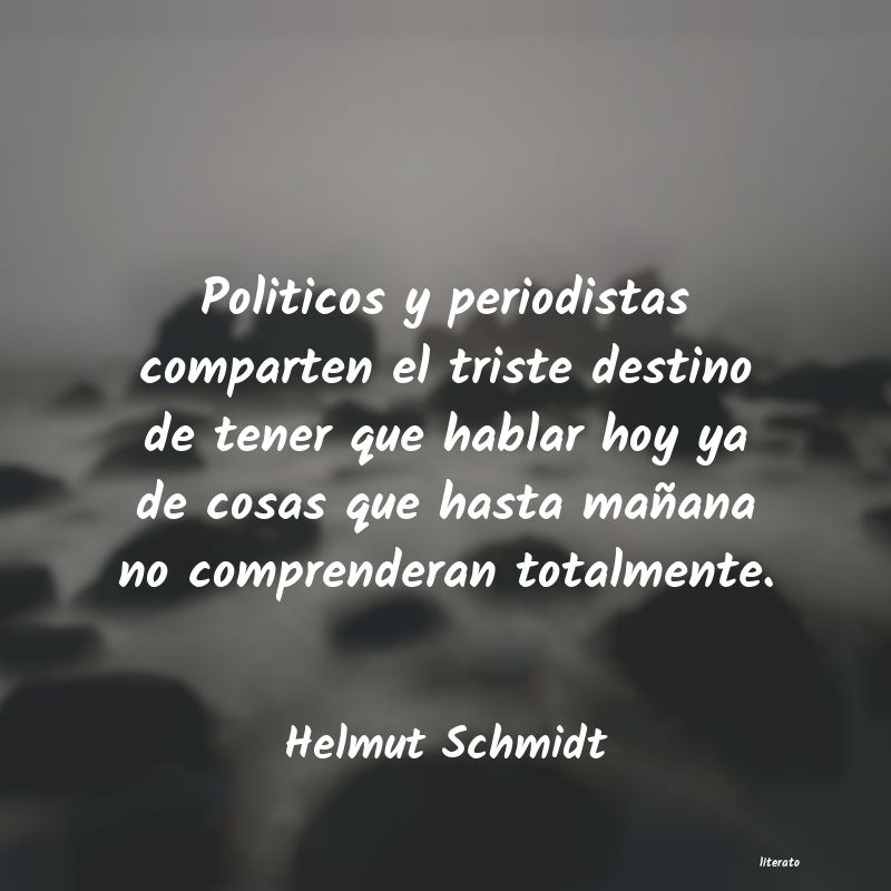 frases de Helmut Schmidt