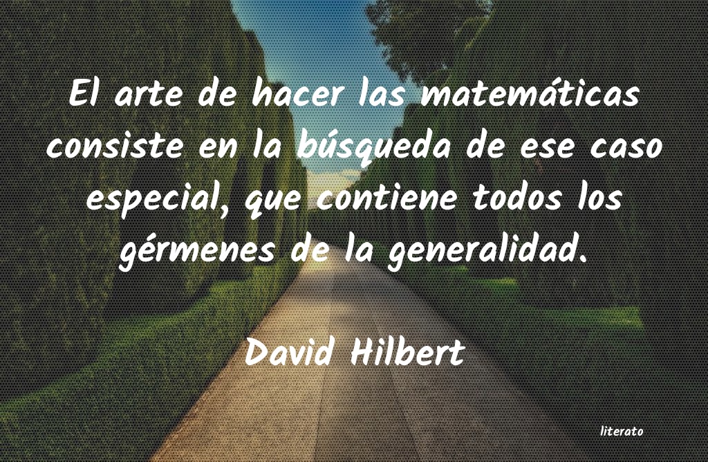 Frases de David Hilbert