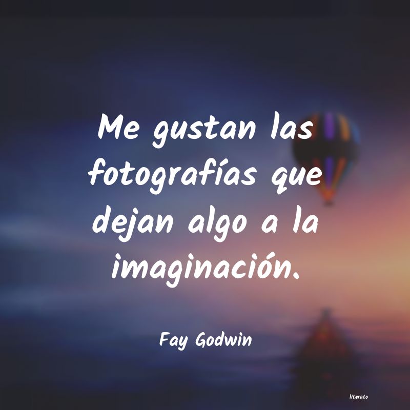 frases de Fay Godwin