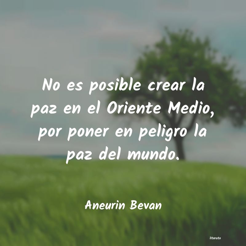frases de Aneurin Bevan