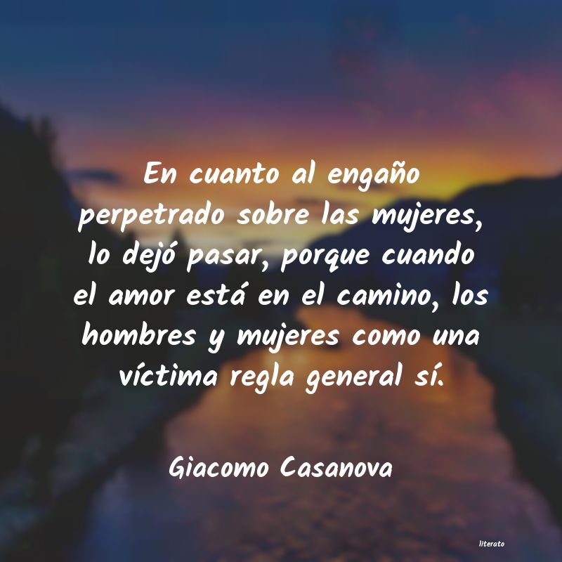 Frases de Giacomo Casanova