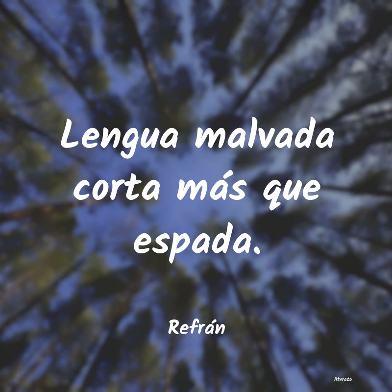 Frases de Refrán