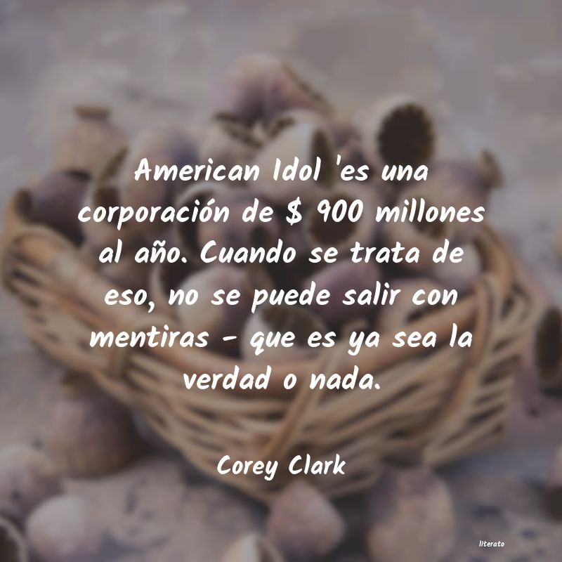 Frases de Corey Clark