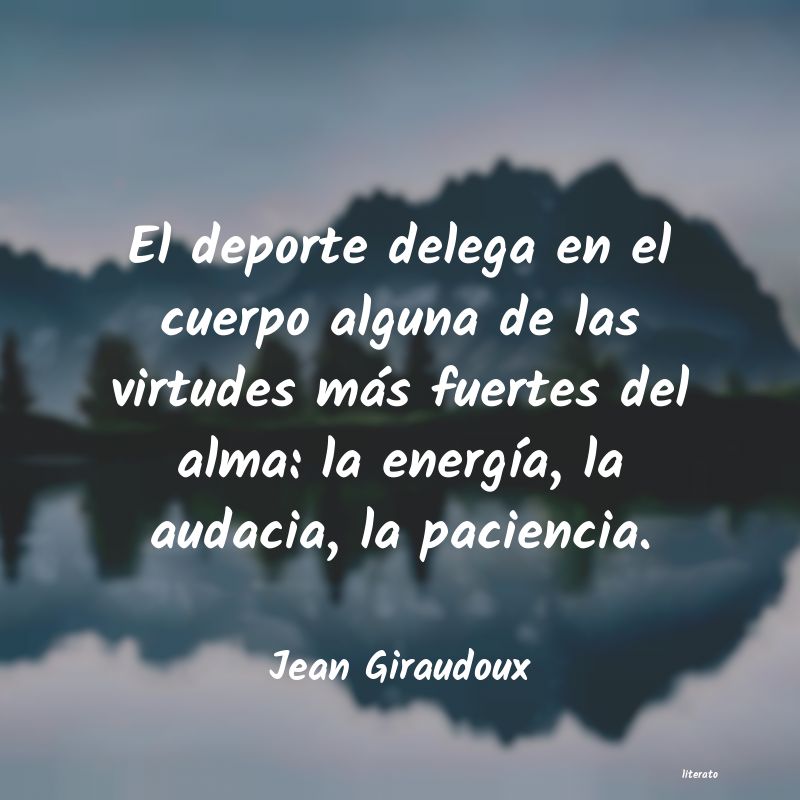 giraudoux el deporte