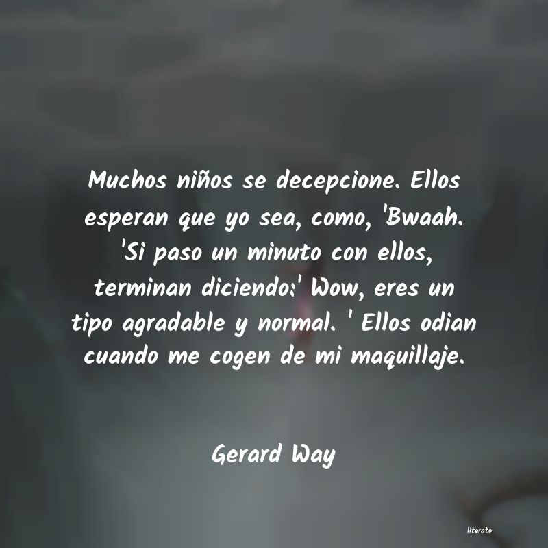 Frases de Gerard Way