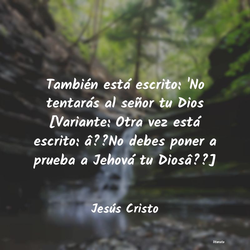 Frases de Jesús Cristo