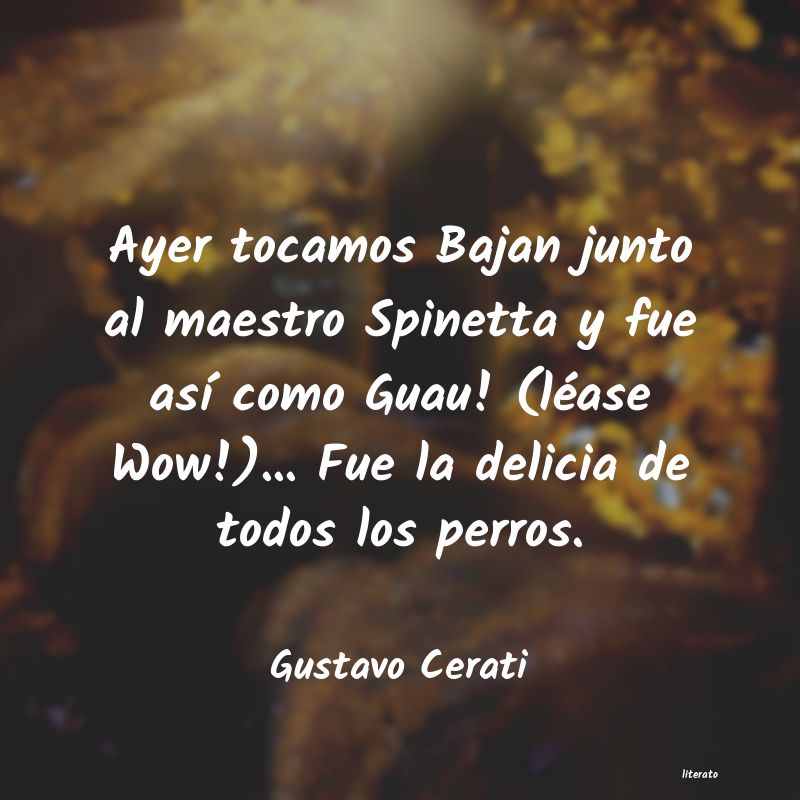 Frases de Gustavo Cerati