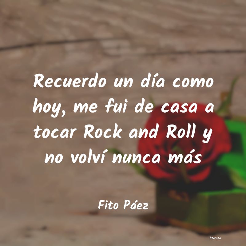 Frases de Fito Páez