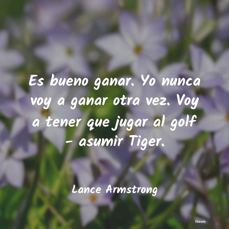 frases de Lance Armstrong