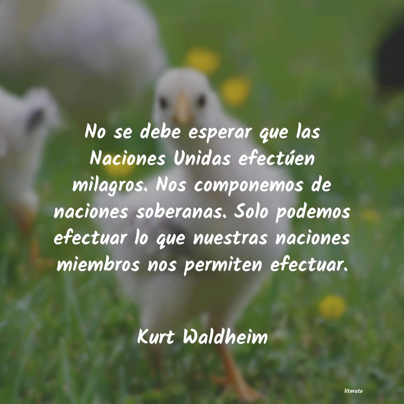 frases de Kurt Waldheim