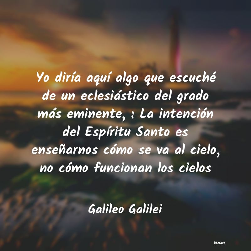 Frases de Galileo Galilei