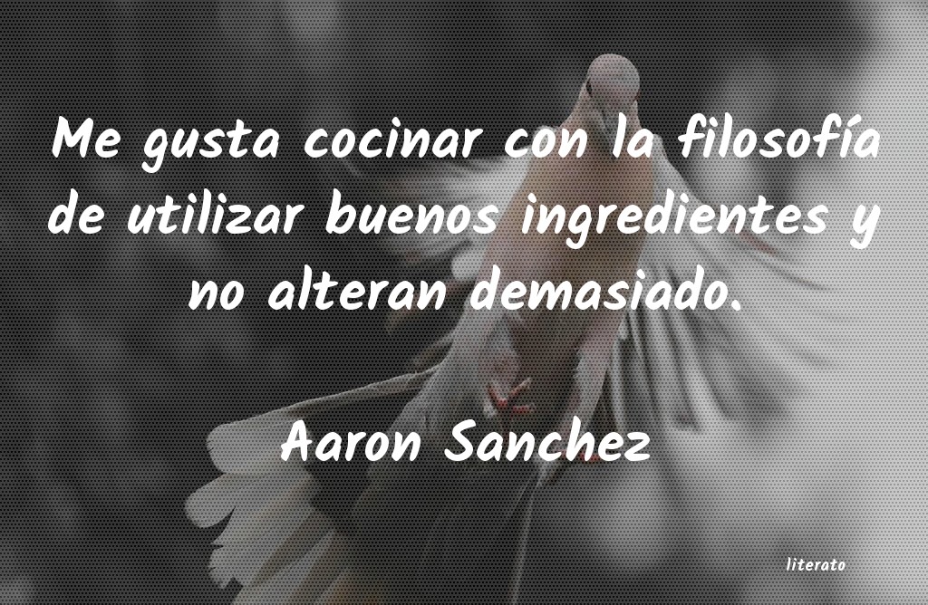frases de Aaron Sanchez