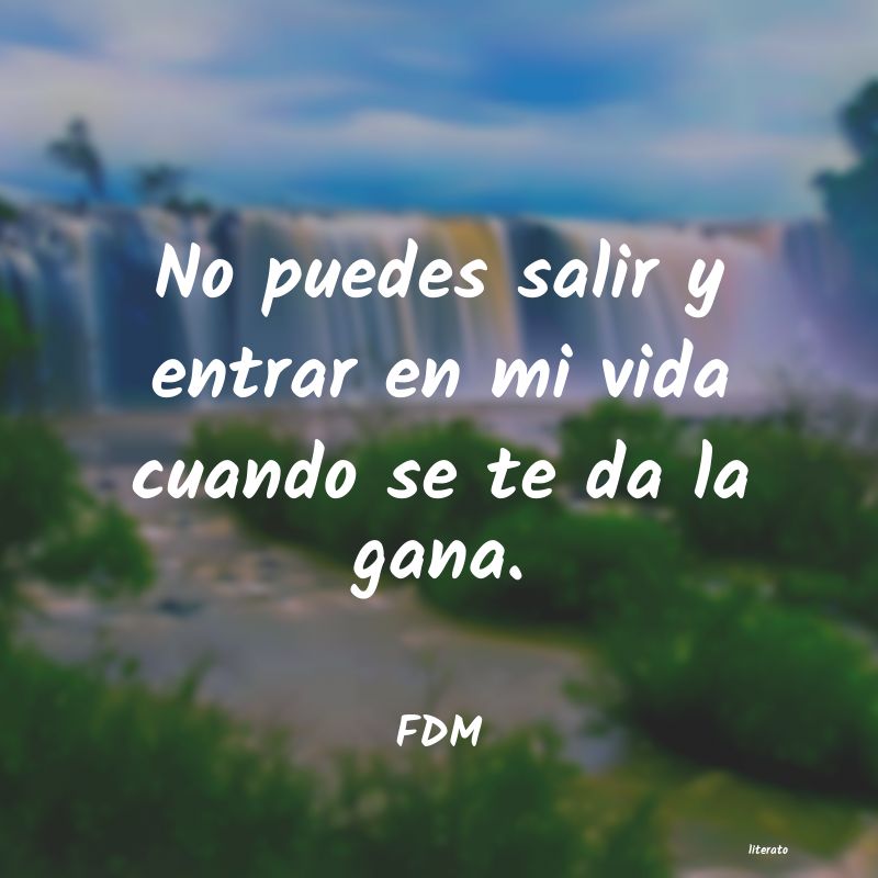 Frases de FDM