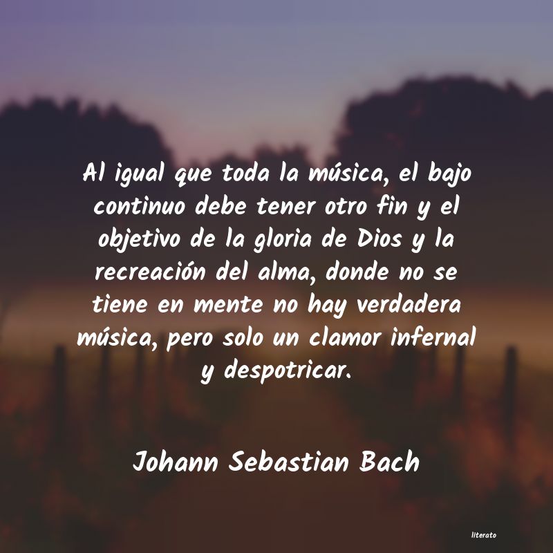 Frases de Johann Sebastian Bach