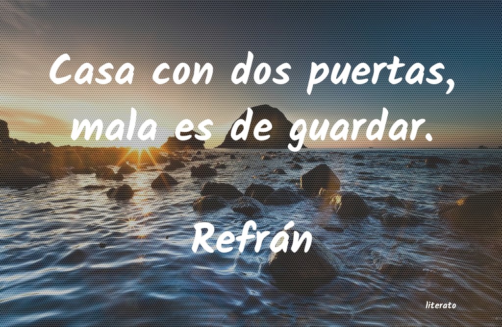 Frases de Refrán