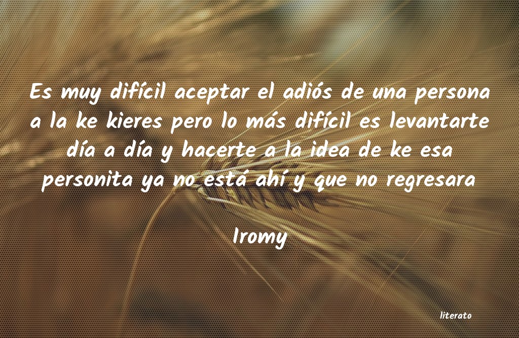 frases de Iromy