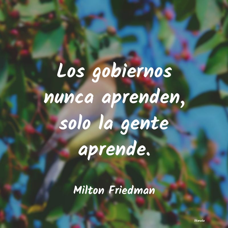 Frases de Milton Friedman