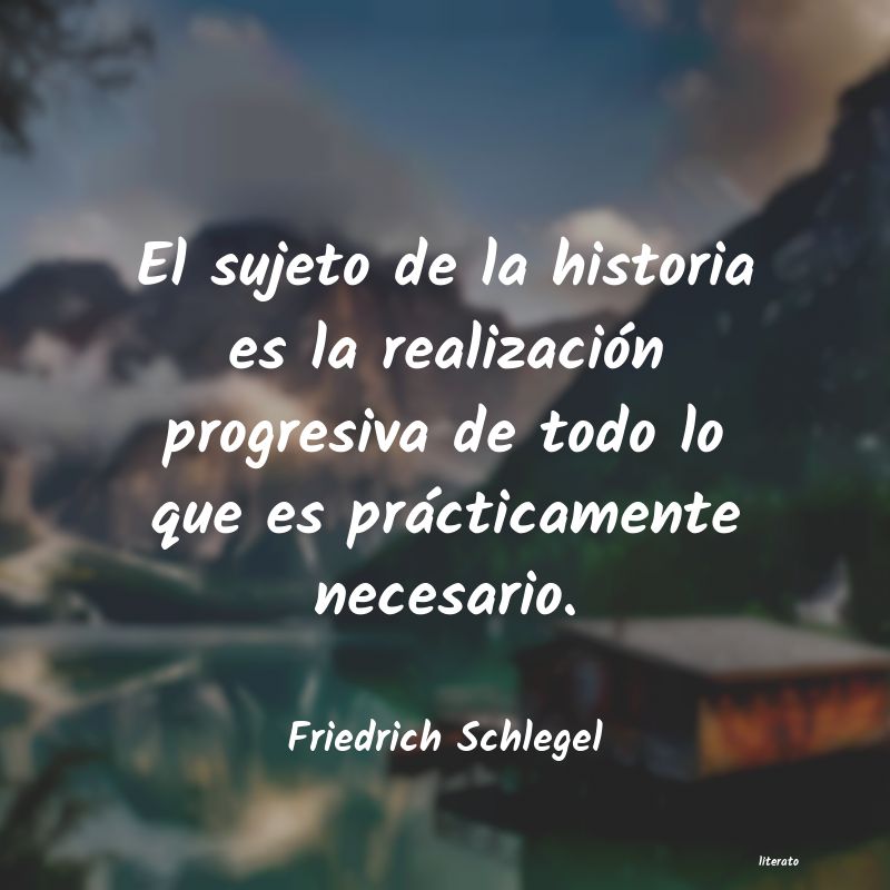 Frases de Friedrich Schlegel