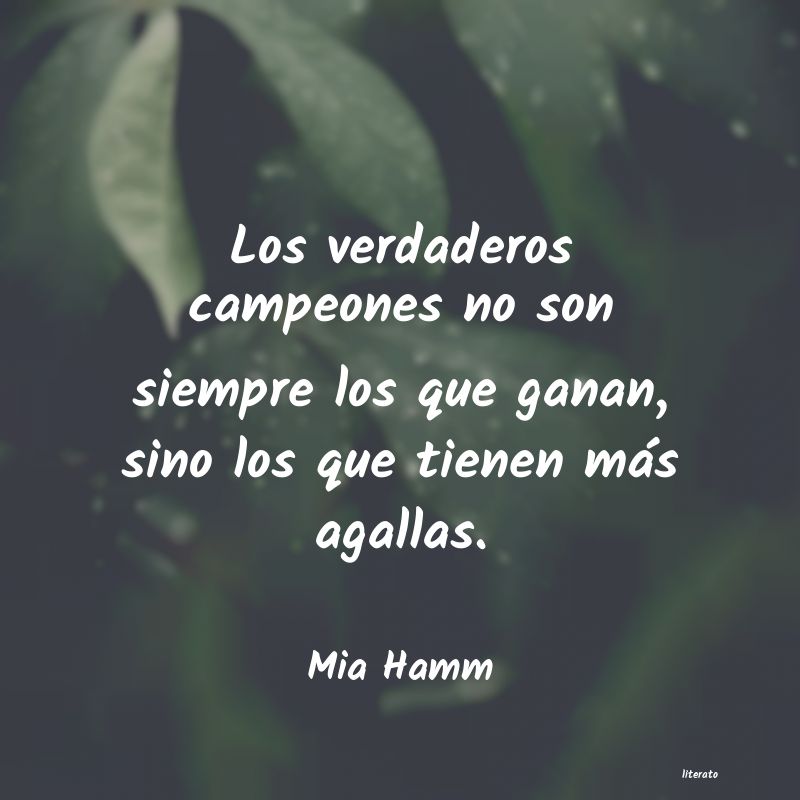 frases de Mia Hamm