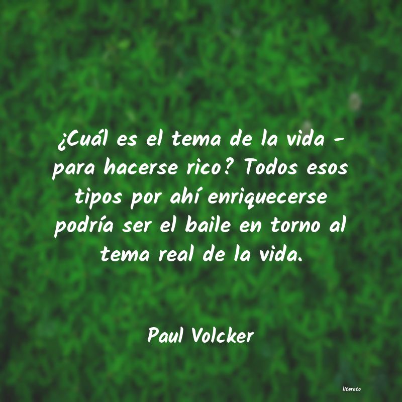 Frases de Paul Volcker