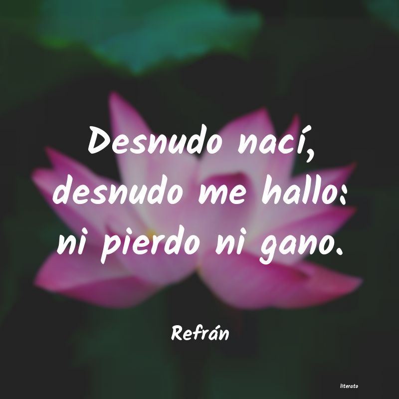 Frases de Refrán