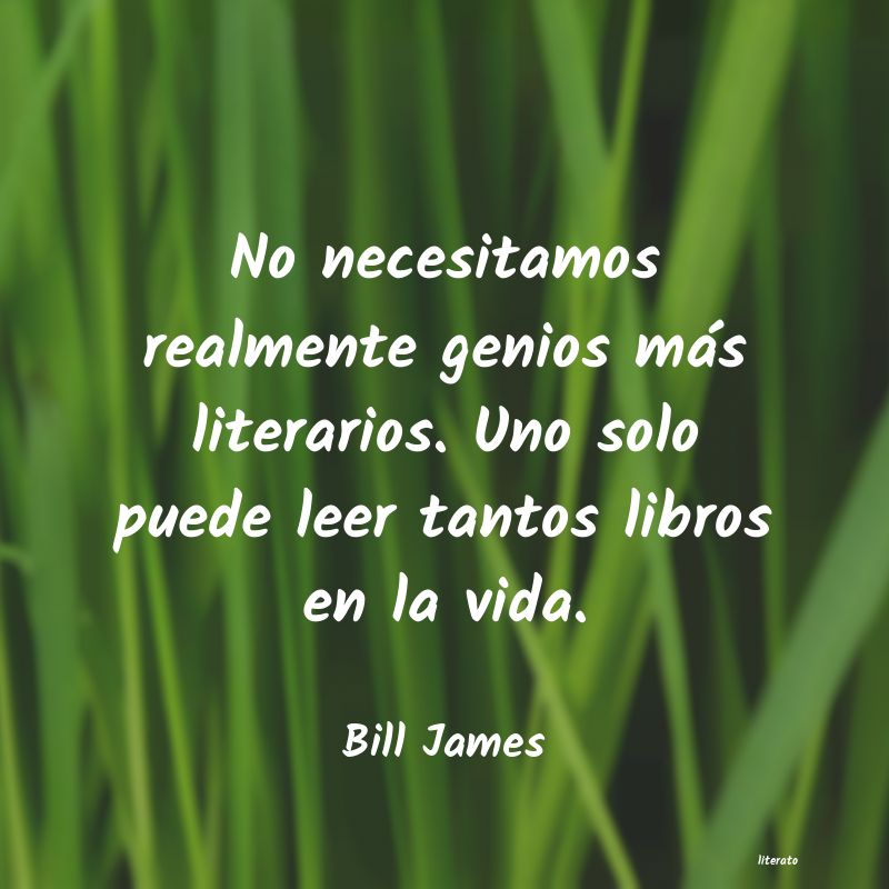 frases de Bill James