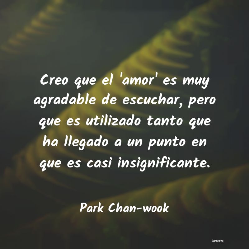 Frases de Park Chan-wook