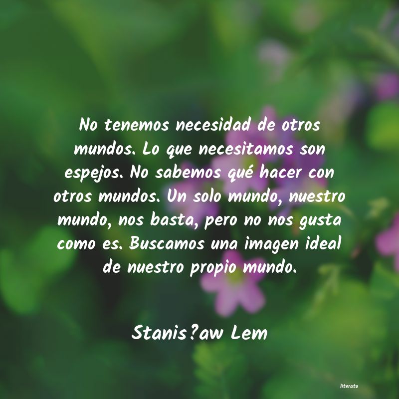 Frases de Stanisław Lem