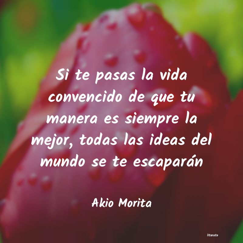 frases de Akio Morita