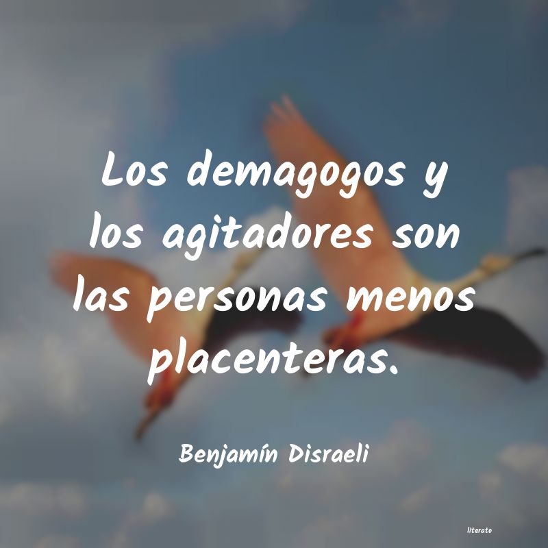 frases de BenjamÃn Disraeli