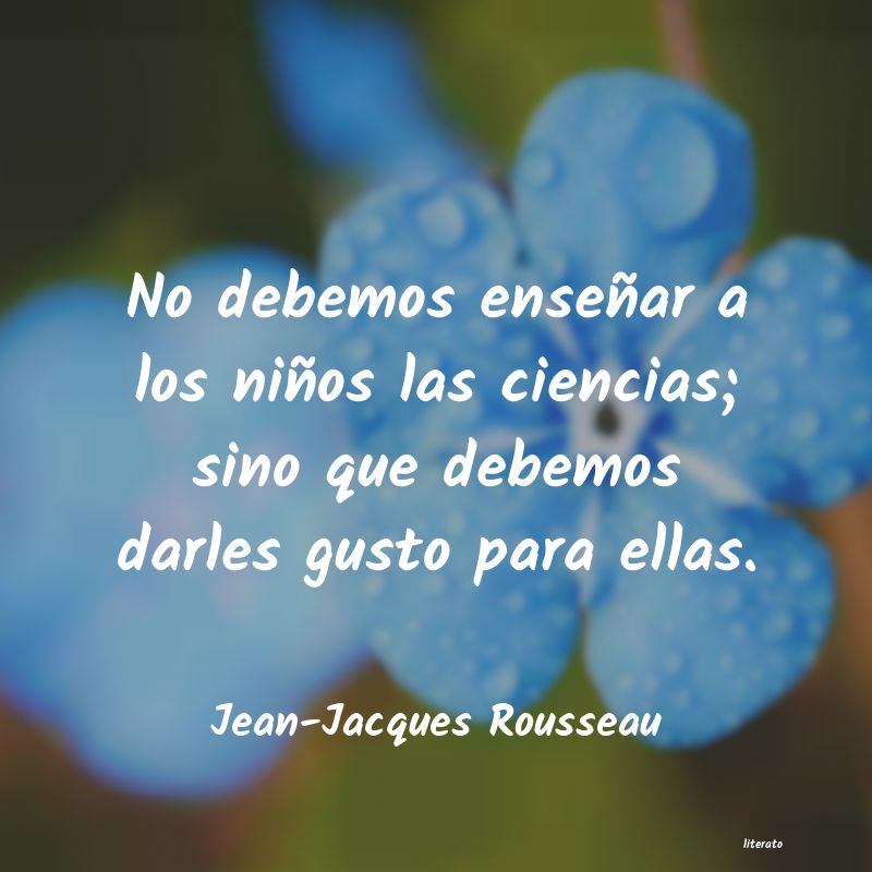 frases de Jean-Jacques Rousseau