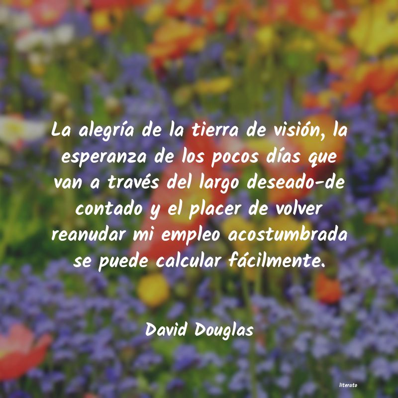 frases de David Douglas