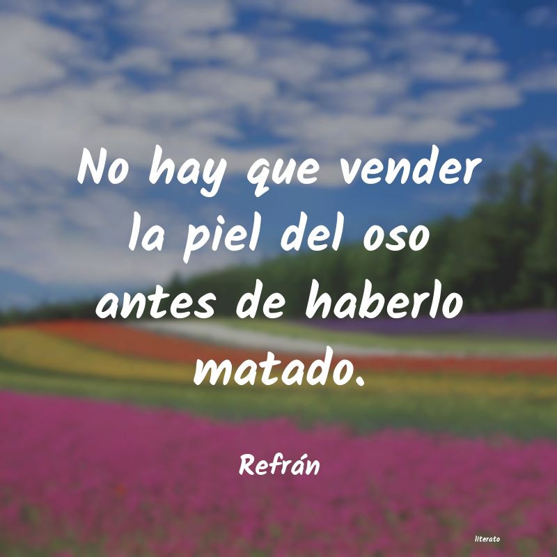 frases de Refrán